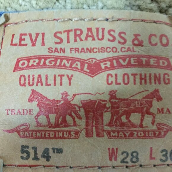 Levis 514 Slim Straight Fit Blue Jean Size 28Wx30L - Picture 4 of 4